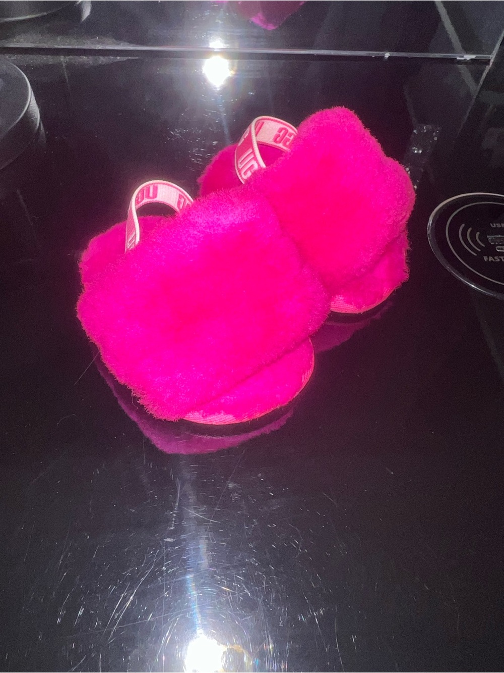 Baby Hot Pink Ugg Slides